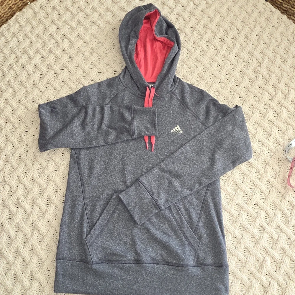 Adidas Ultimate Hoodie Womens Small ClimaWarm Pullover Sweatshirt